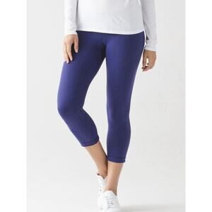 Lululemon Reversible Wunder Under Crop III Leggings Emperor Blue Sapphire Size 4
